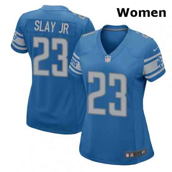 Womens Nike Detroit Lions 23 Darius Slay Jr Game Blue Team Color NFL Jersey